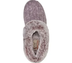 Womens Wide Fit Skechers Bobs Ice Angel 31204W Mule Slippers