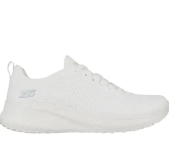 Womens Wide Fit Skechers Bobs Squad Chaos Face Off 117209 Vegan Trainers