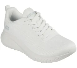 Womens Wide Fit Skechers Bobs Squad Chaos Face Off 117209 Vegan Trainers