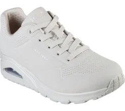 Women's Wide Fit Skechers 73690 Uno - Stand On Air Walking Street Wear Trainers