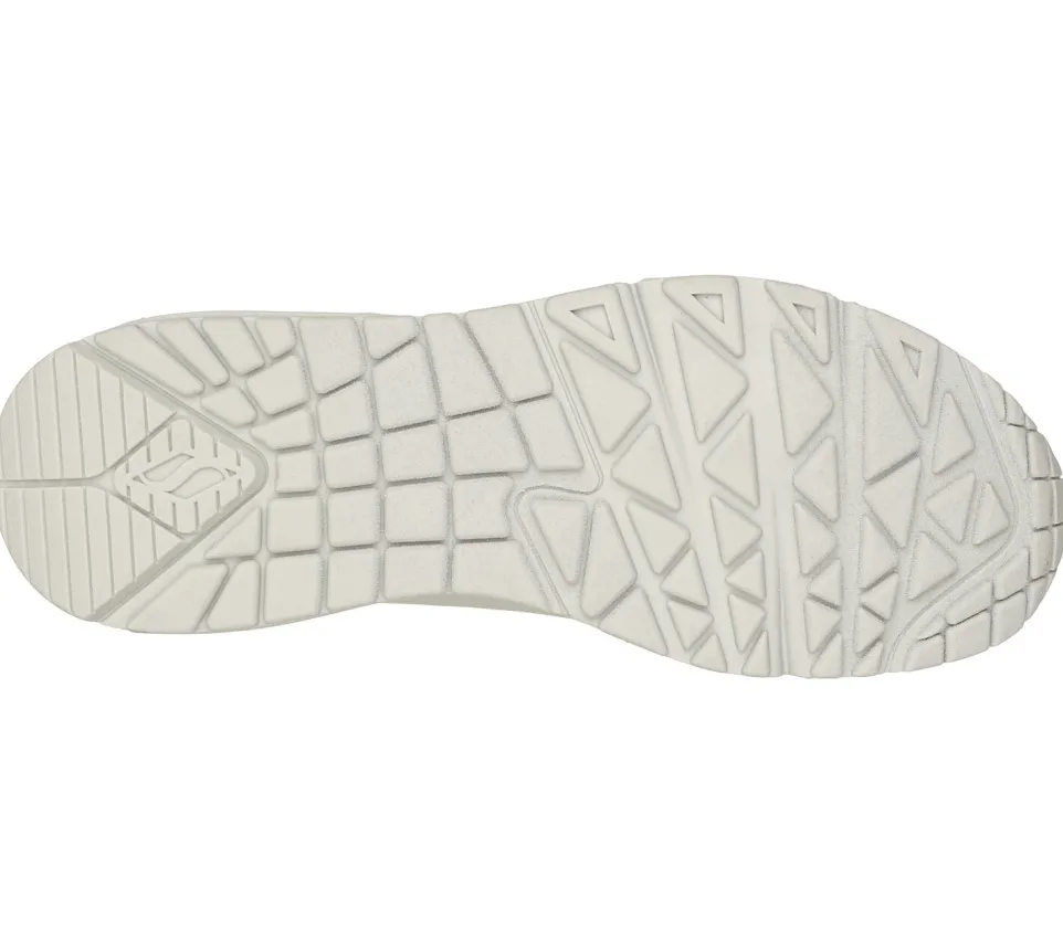 Women's Wide Fit Skechers 73690 Uno - Stand On Air Walking Street Wear Trainers