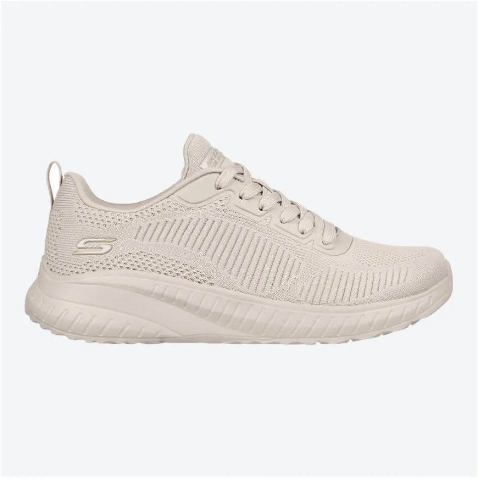 Womens Wide Fit Skechers Bobs Squad Chaos Face Off 117209 Vegan Trainers