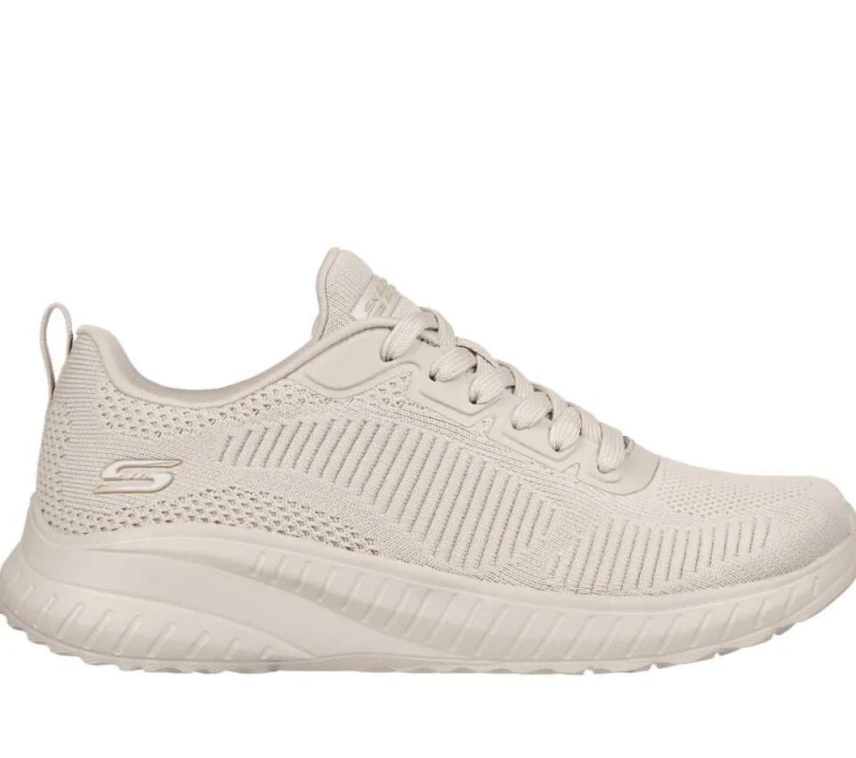 Womens Wide Fit Skechers Bobs Squad Chaos Face Off 117209 Vegan Trainers