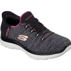Women's Wide Fit Skechers 149937W Summits Dazzling Haze Vegan Trainers