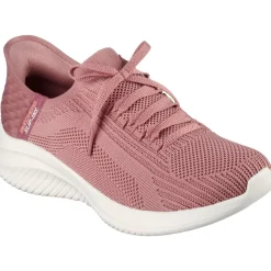 Women's Wide Fit Skechers 149710 Slip-ins Ultra Flex 3.0 Brilliant Path Trainers - Mauve