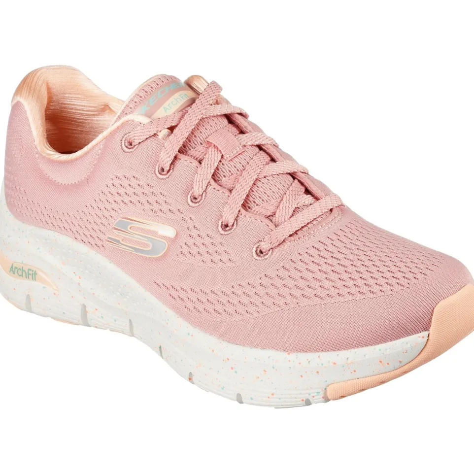Women's Wide Fit Skechers 149566 Arch Fit Freckle Me Trainers