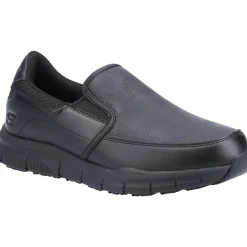 Women's Wide Fit Skechers 77236EC Nampa Annod Occupational Trainers