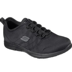 Women's Wide Fit Skechers 77211EC Ghenter Srelt Occupational Trainers