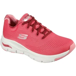 Women's Wide Fit Skechers 149057 Unny Outlook Sports Trainers - Rose