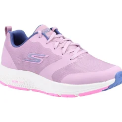 Women's Wide Fit Skechers 128275 GO RUN Consistent Lunar Night Trainers - Mauve