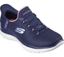 Women's Wide Fit Skechers 150123 Slip-ins  Summits Diamond Dream Trainers