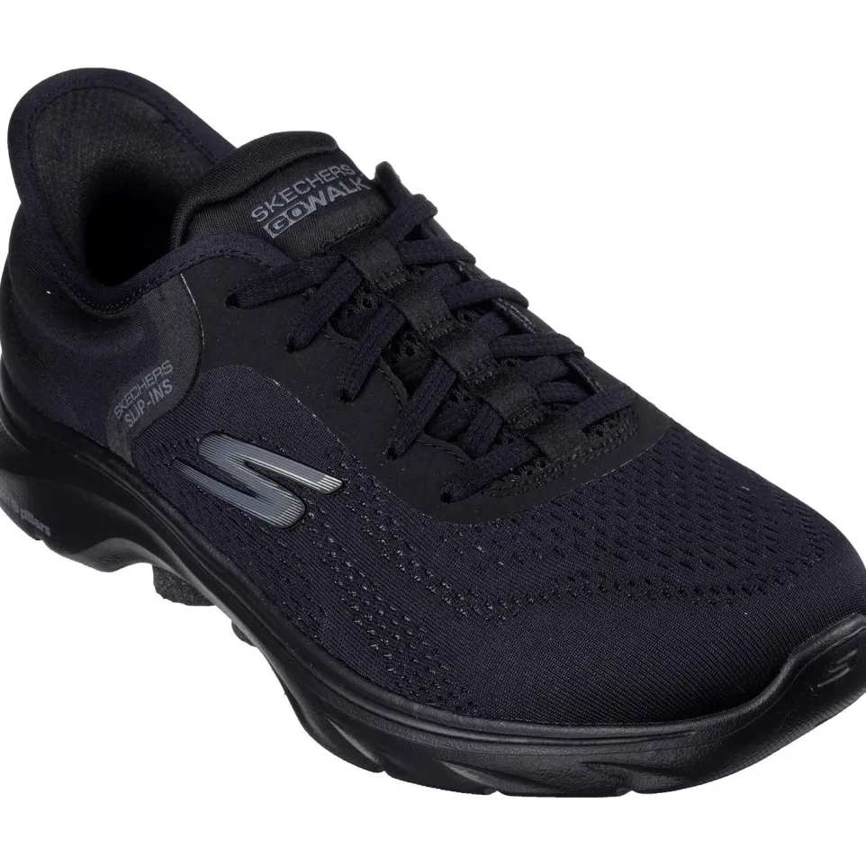Women's Wide Fit Skechers 125233 Slip-ins Go Walk 7 Valin Trainers