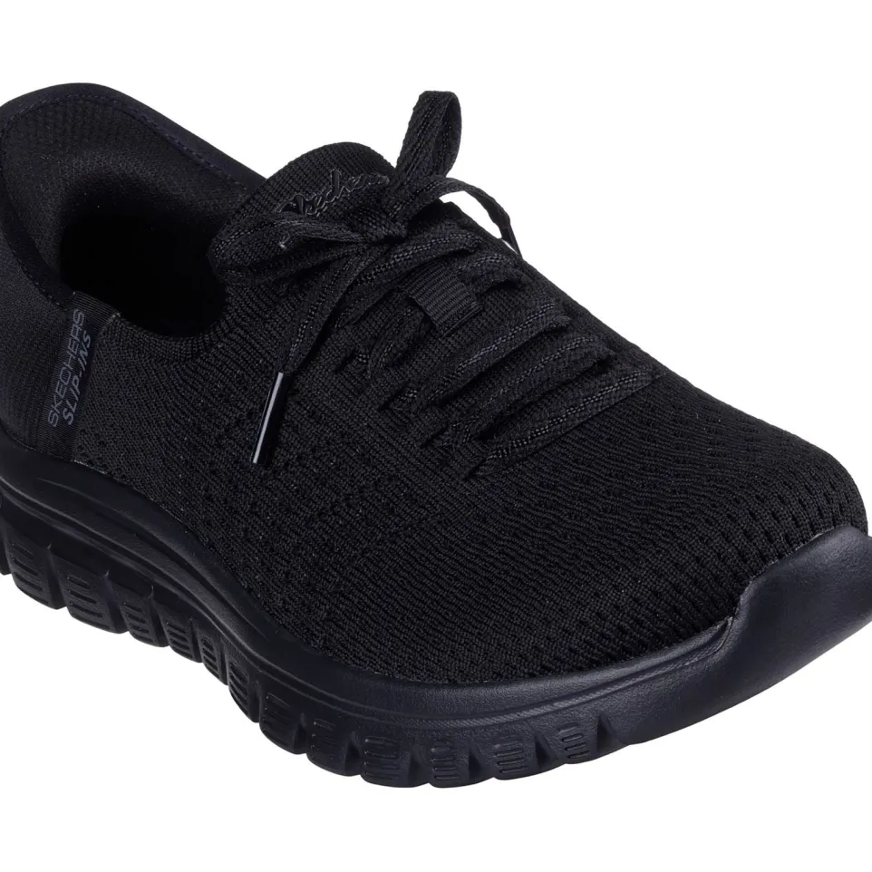 Women's Wide Fit Skechers 100736 Slip-ins Graceful First Blush Trainers