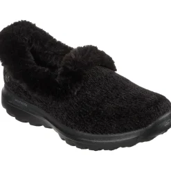 Women's Wide Fit Skechers 175051 Go Walk Lounge Slippers