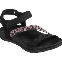 Women's Wide Fit Skechers 163221 Reggae Lite Beachy Sunrise Sandals