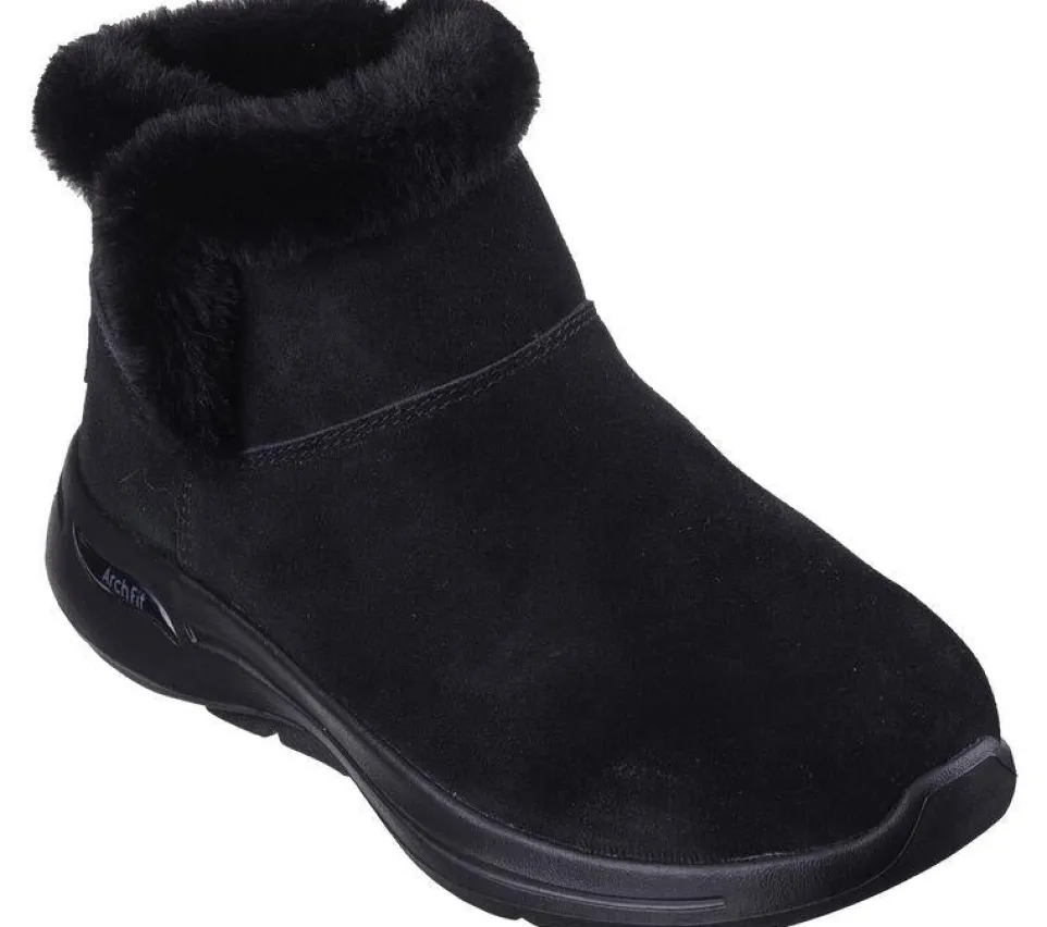 Women's Wide Fit Skechers 144400 Go Walk Arch Fit Cherish Boots