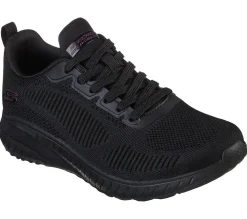 Womens Wide Fit Skechers Bobs Squad Chaos Face Off 117209 Vegan Trainers