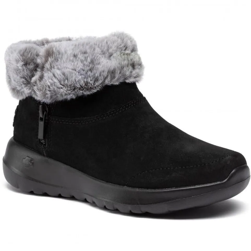 Womens Wide Fit Skechers 144003W Go Walk Goga Mat Boots