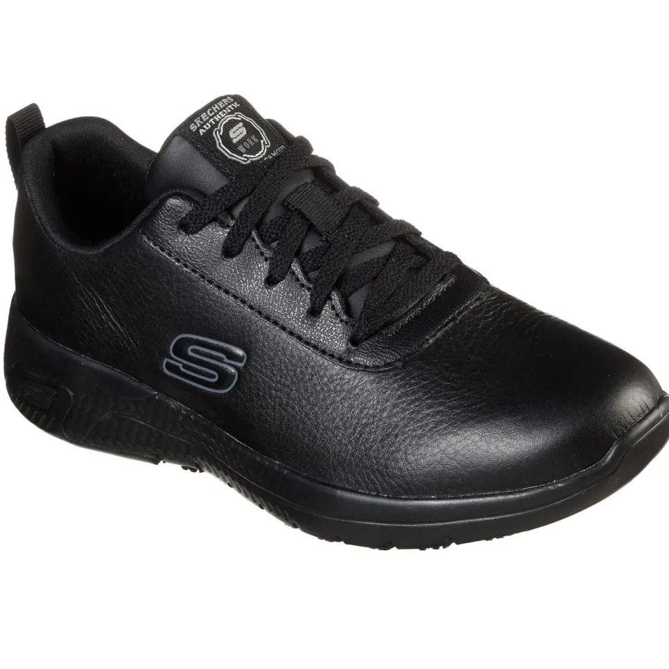 Women's Wide Fit Skechers 108010EC Marsing Gmina Slip Resistant Trainers