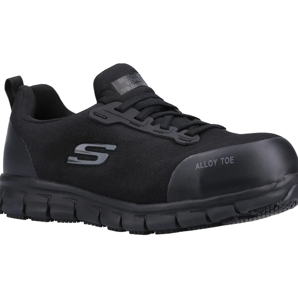 Women's Wide Fit Skechers 108041EC Sure Track Jixie Safety Trainers