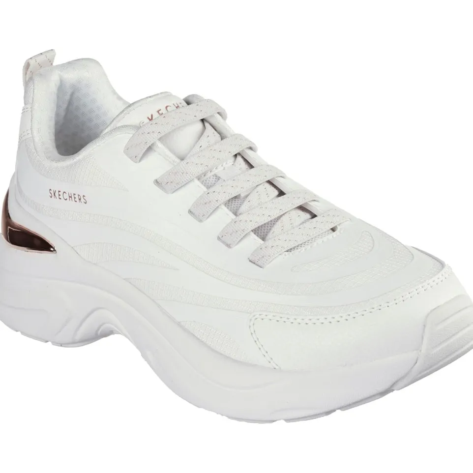 Women's Wide Fit Skechers 177575 Hazel Step N Flow Trainers