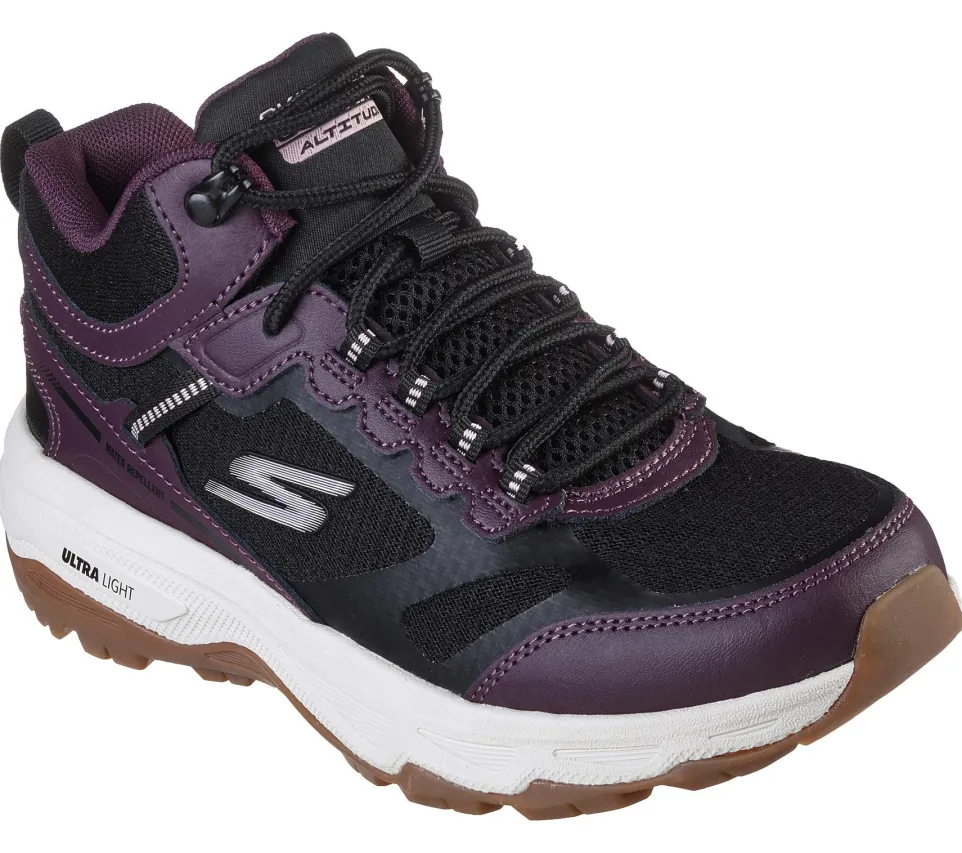 Women's Wide Fit Skechers 128206 Performance Go Run Trail Altitude-Highly Elevated Trainers