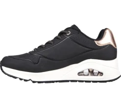 Women's Wide Fit Skechers Uno 155196 Shimmer Away Trainers