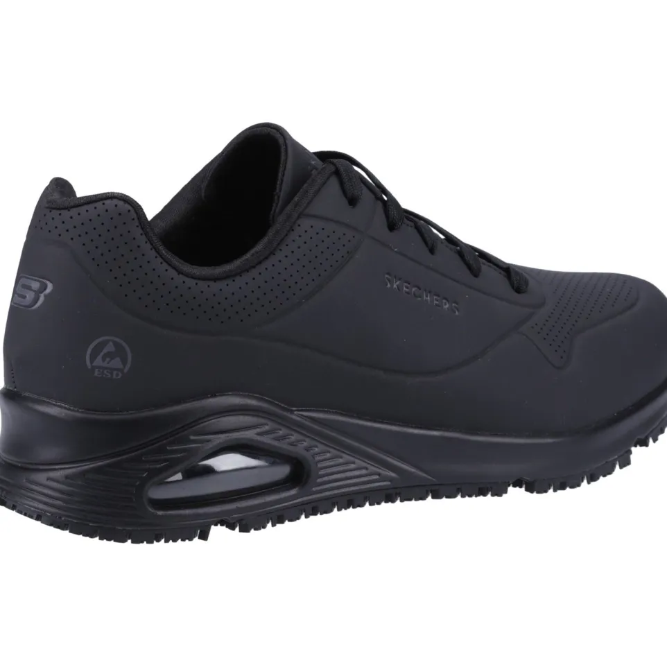 Women's Wide Fit Skechers 108021EC Uno Sr Trainers