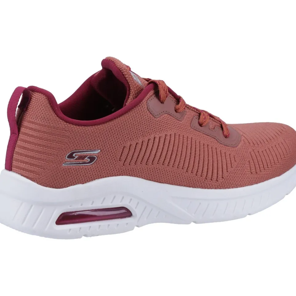 Women's Wide Fit Skechers 117379 Squad Air Sweet Encounter Trainers