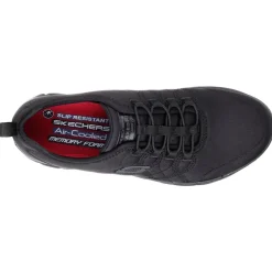 Women's Wide Fit Skechers 77211EC Ghenter Srelt Occupational Trainers
