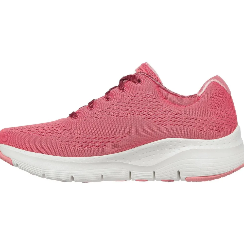 Women's Wide Fit Skechers 149057 Unny Outlook Sports Trainers - Rose