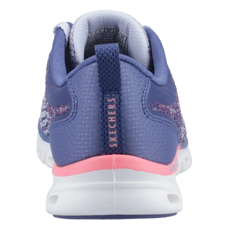 Women's Wide Fit Skechers 104325 Glide-Step Head Start Trainers