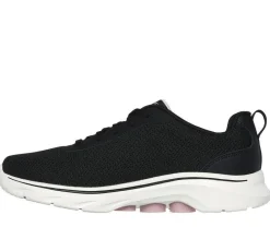 Women's Wide Fit Skechers 125207 Go Walk 7 Clear Path Trainers