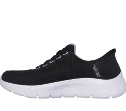 Women's Wide Fit Skechers 124846 Go Walk Flex Clear Creek Trainers