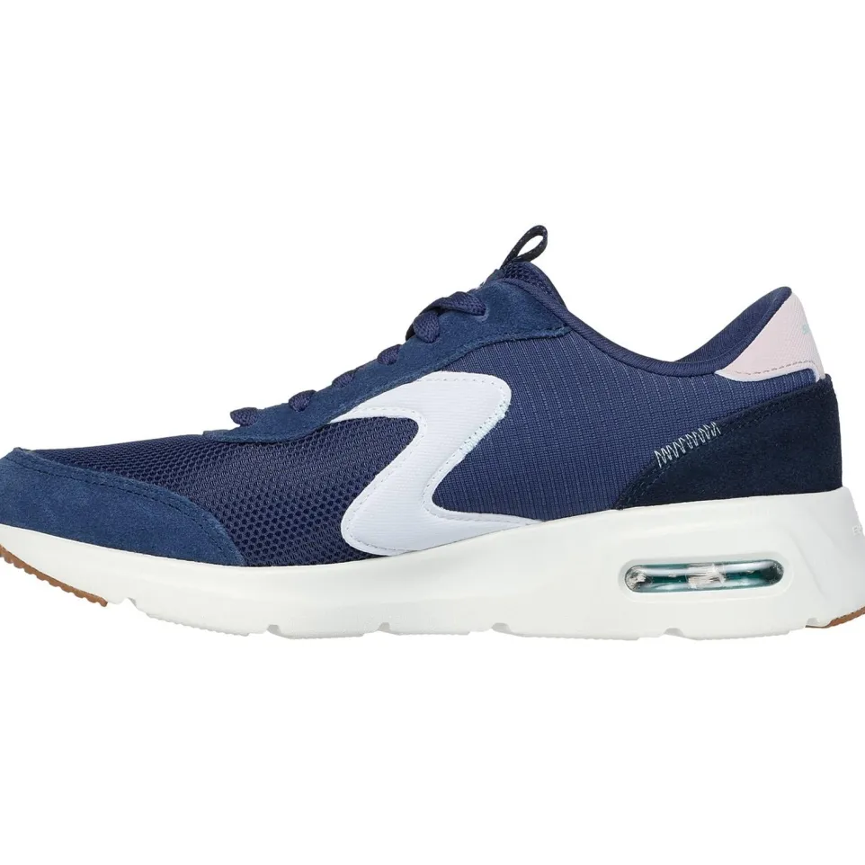 Women's Wide Fit Skechers 150076 Skech Air Court Trainers
