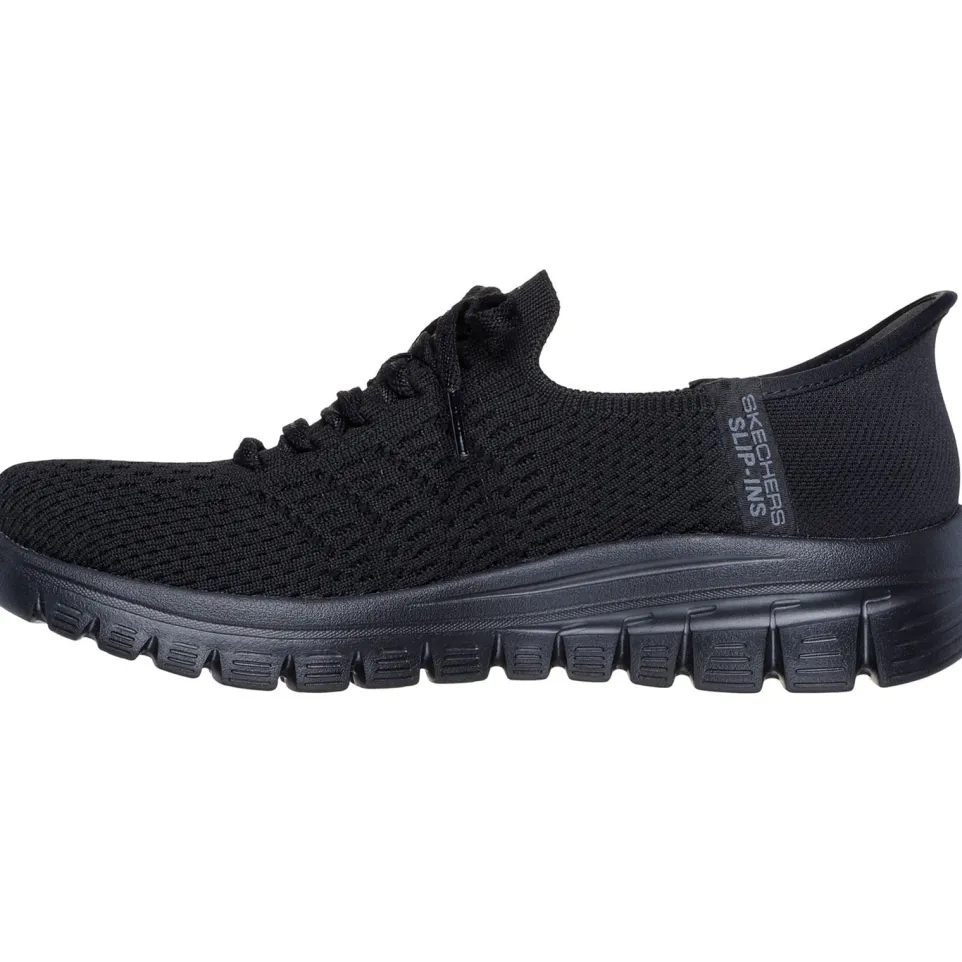 Women's Wide Fit Skechers 100736 Slip-ins Graceful First Blush Trainers