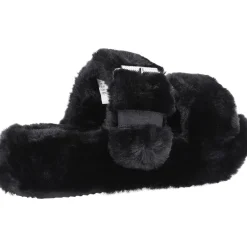 Women's Wide Fit Skechers 167238 Cozy Wedge Slippers