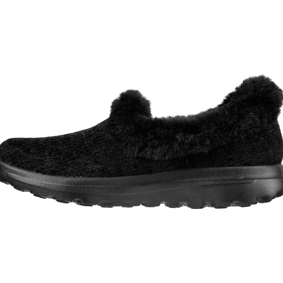 Women's Wide Fit Skechers 175051 Go Walk Lounge Slippers