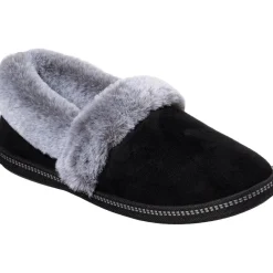 Women's Wide Fit Skechers 32777 Cozy Campfire Team Toasty Slippers