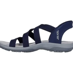 Women's Wide Fit Skechers 163460 Slip-ins Reggae Slim Stretch Flex Sandals