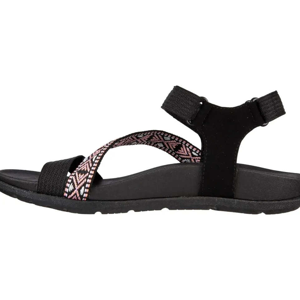 Women's Wide Fit Skechers 163221 Reggae Lite Beachy Sunrise Sandals