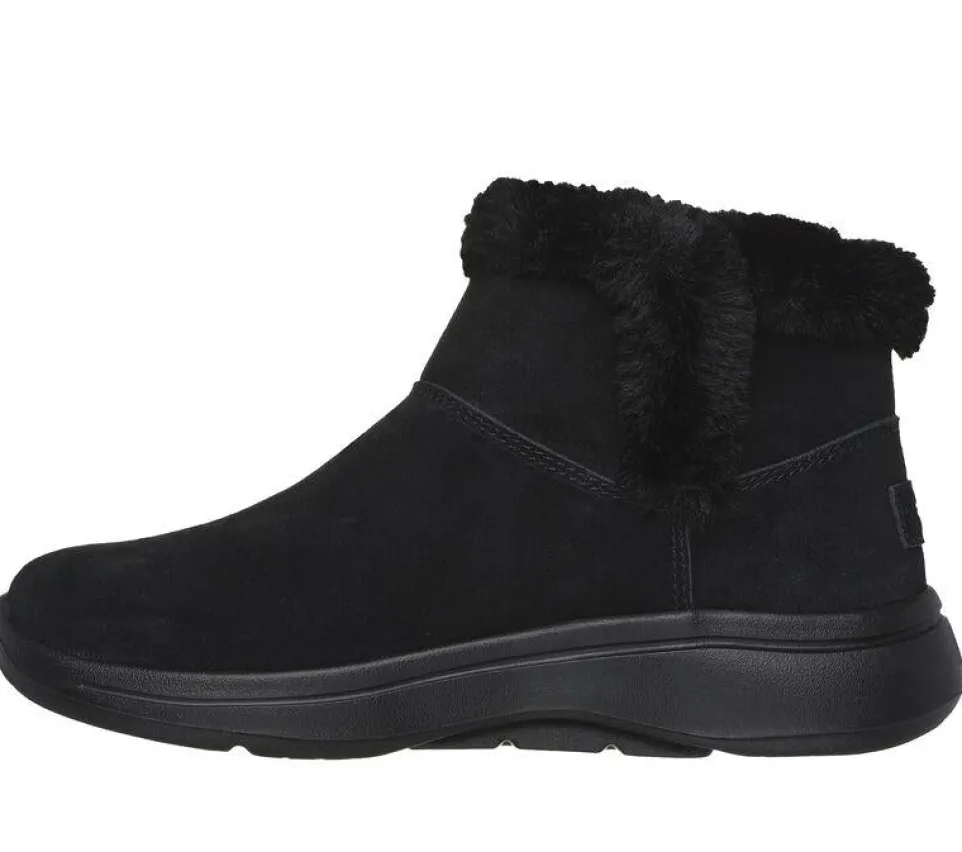 Women's Wide Fit Skechers 144400 Go Walk Arch Fit Cherish Boots