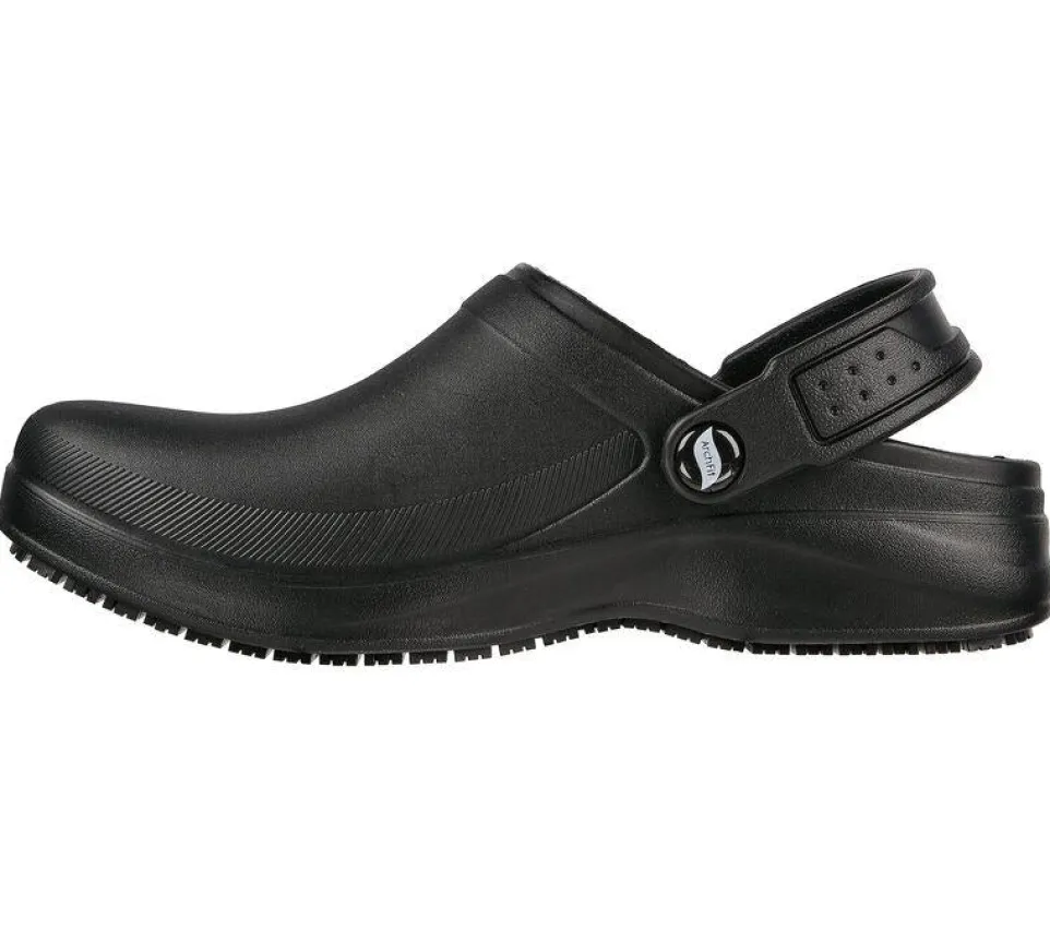 Women's Wide Fit Skechers 108067 Riverbound Pasay Arch Fit Clog Shoes