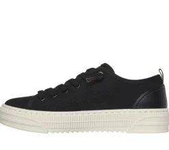 Women's Wide Fit Skechers Bobs Copa 114640 Canvas Shoes