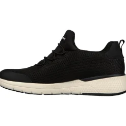 Women's Wide Fit Skechers 77281EC Marsing Waiola SR Safety Trainers - Black/White