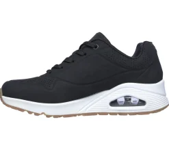 Women's Wide Fit Skechers 73690 Uno - Stand On Air Walking Street Wear Trainers