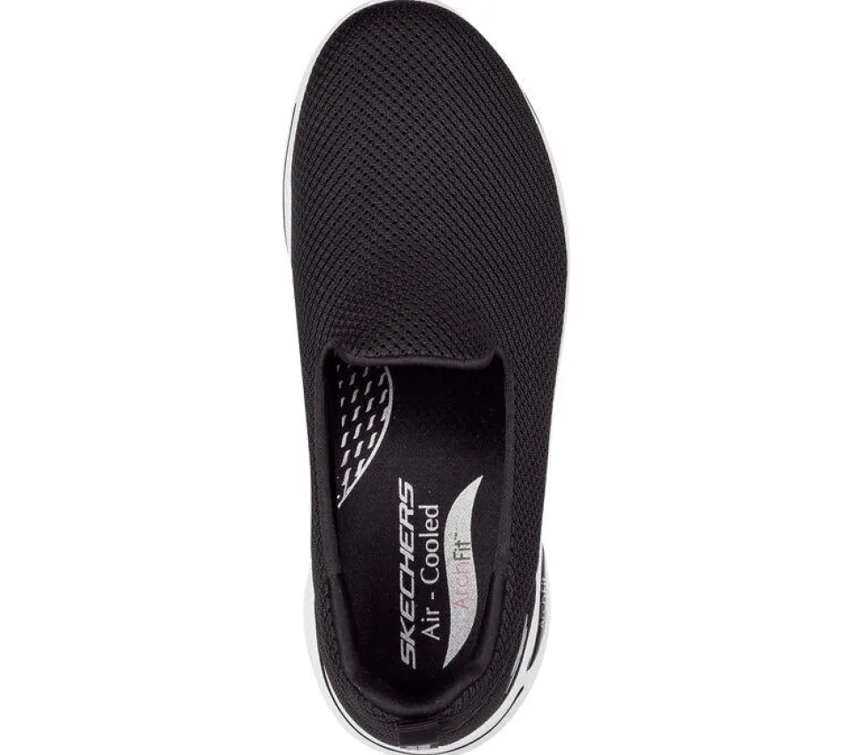 Womens Wide Fit Skechers Grateful 124401 Arch Fit Walking Trainers