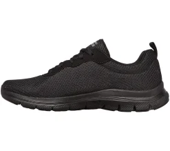 Womens Wide Fit Skechers Flex Appeal 4.0 - 149303 Walking Trainers - Black