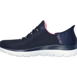 Women's Wide Fit Skechers 150123 Slip-ins Summits Diamond Dream Trainer