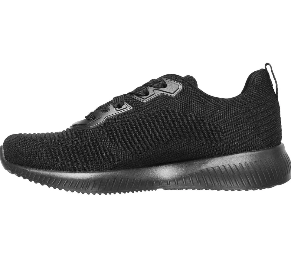 Womens Wide Fit Skechers Bobs Tough Talk-32504 Trainers - Black